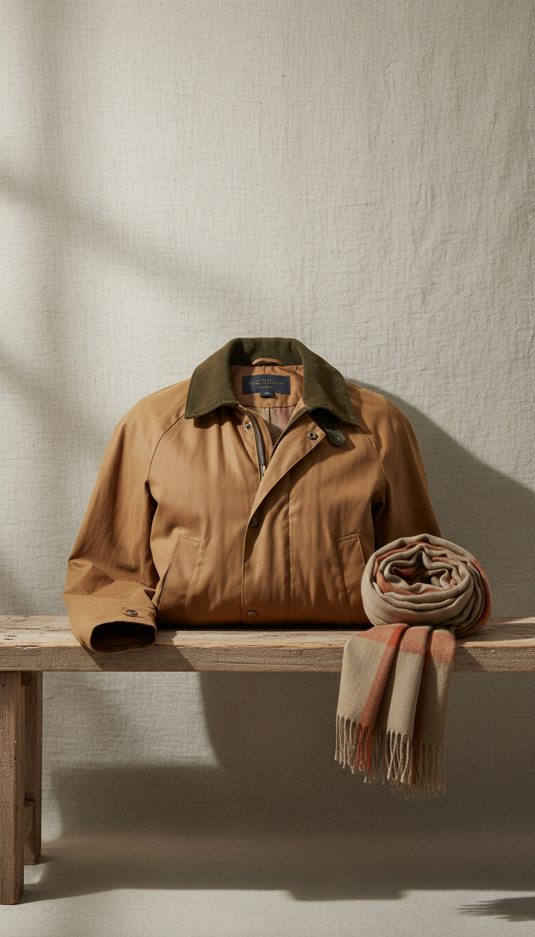 Fawn Waxed Cotton Field Jacket