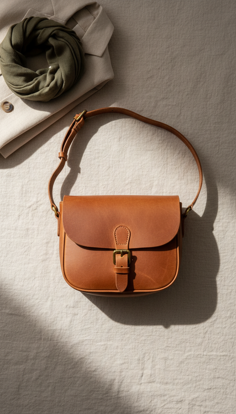 Saddle Leather Crossbody Bag
